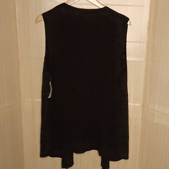 Coldwater Creek New Brown Lightweight Stretchy Vest Large - Picture 2 of 7